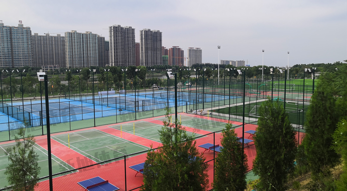 新旭體育室外硅pu籃球場(chǎng)