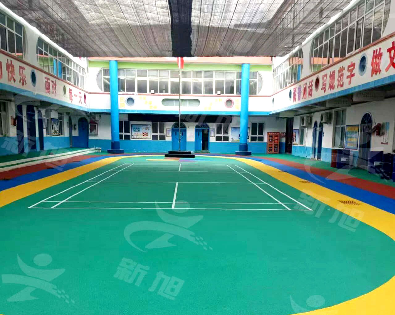 新旭體育河南本土濮陽縣特殊學校EPDM場地案例